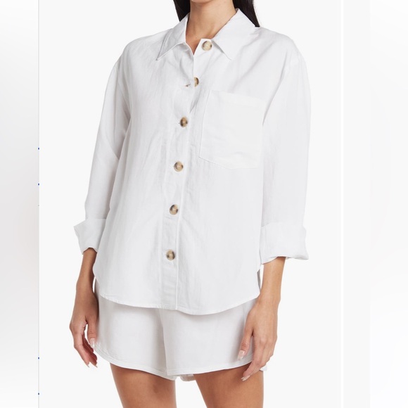 BLANKNYC linen shirt and shorts - Picture 2 of 5